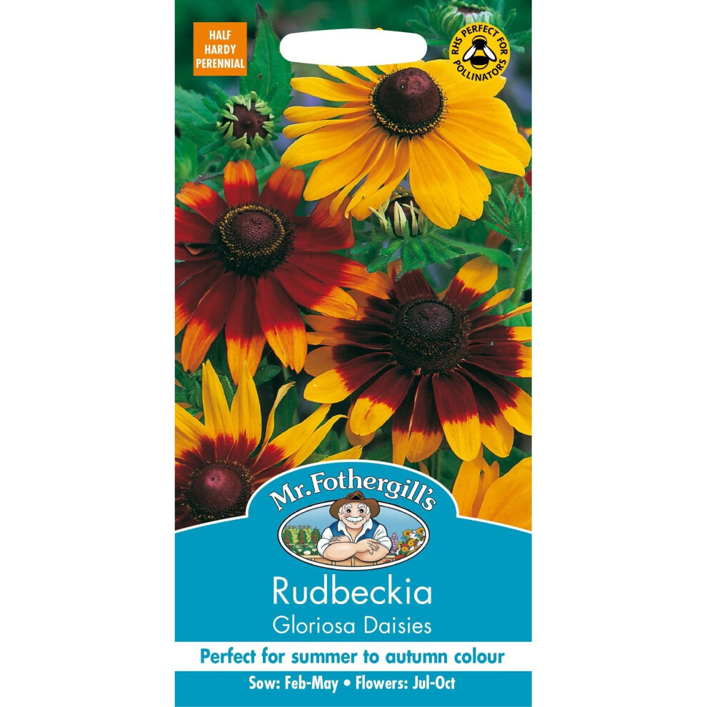 Mr Fothergills - Pictorial Packet - Flower - Rudbeckia Gloriosa Daisies - 500 Seeds