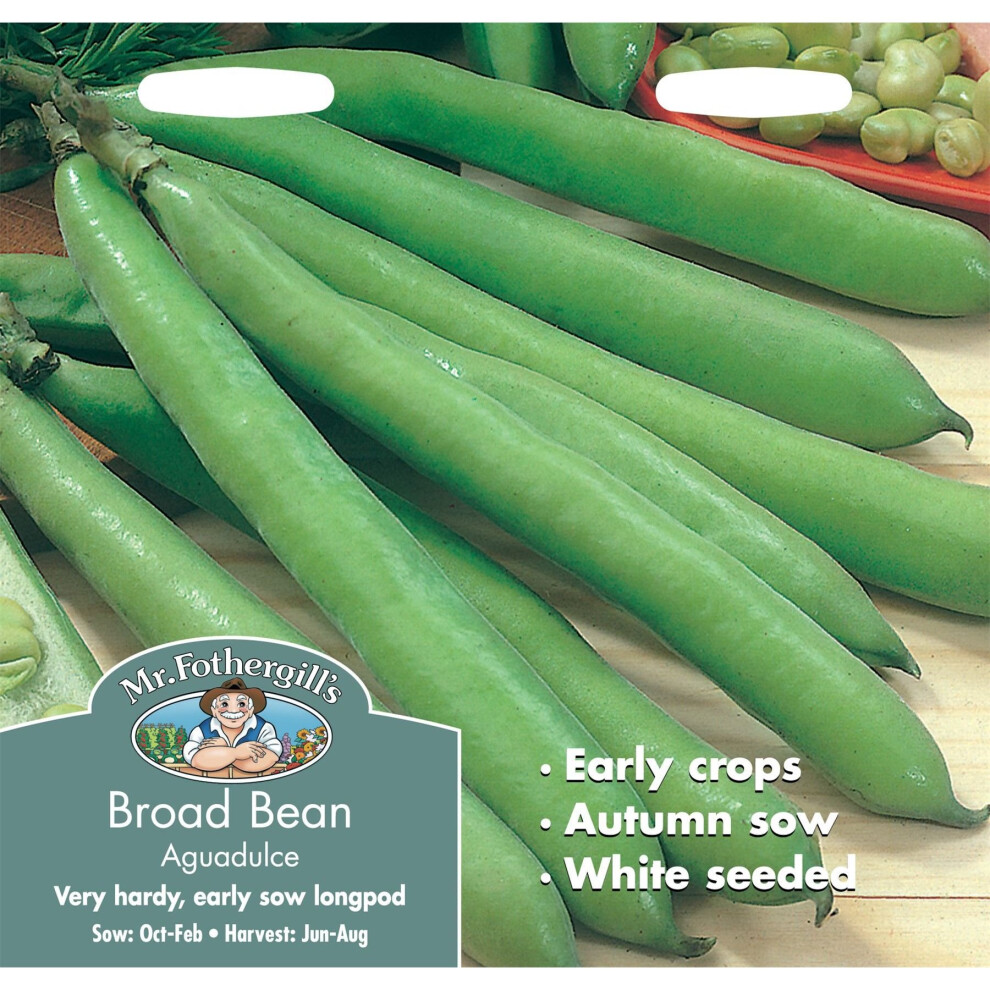 Mr Fothergill's - Pictorial Packet - Vegetable - Broad Bean Aguadulce - 50 Seeds