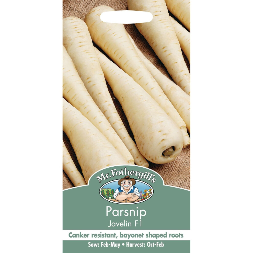 Mr Fothergill's - Pictorial Packet - Vegetable - Parsnip Javelin F1 - 200 Seeds