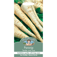 Mr Fothergills - Pictorial Packet - Vegetable - Parsnip Tender & True - 500 Seeds