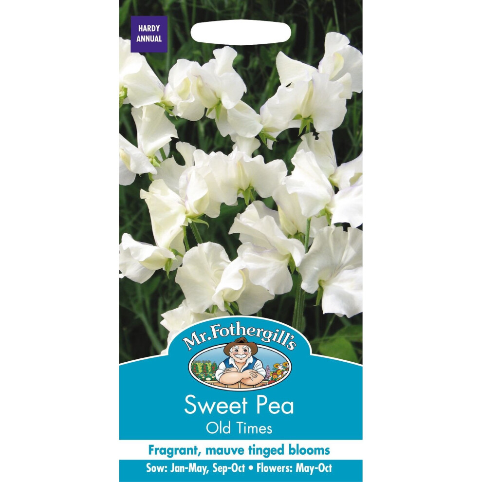 Mr Fothergills - Pictorial Packet - Flower - Sweet Pea - Old Times - 20 Seeds