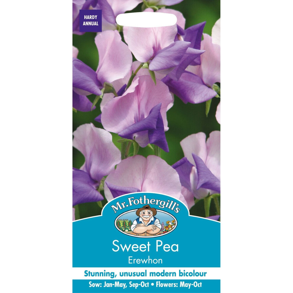 Mr Fothergill's - Pictorial Packet - Flower - Sweet Pea - Erewhon - 20 Seeds