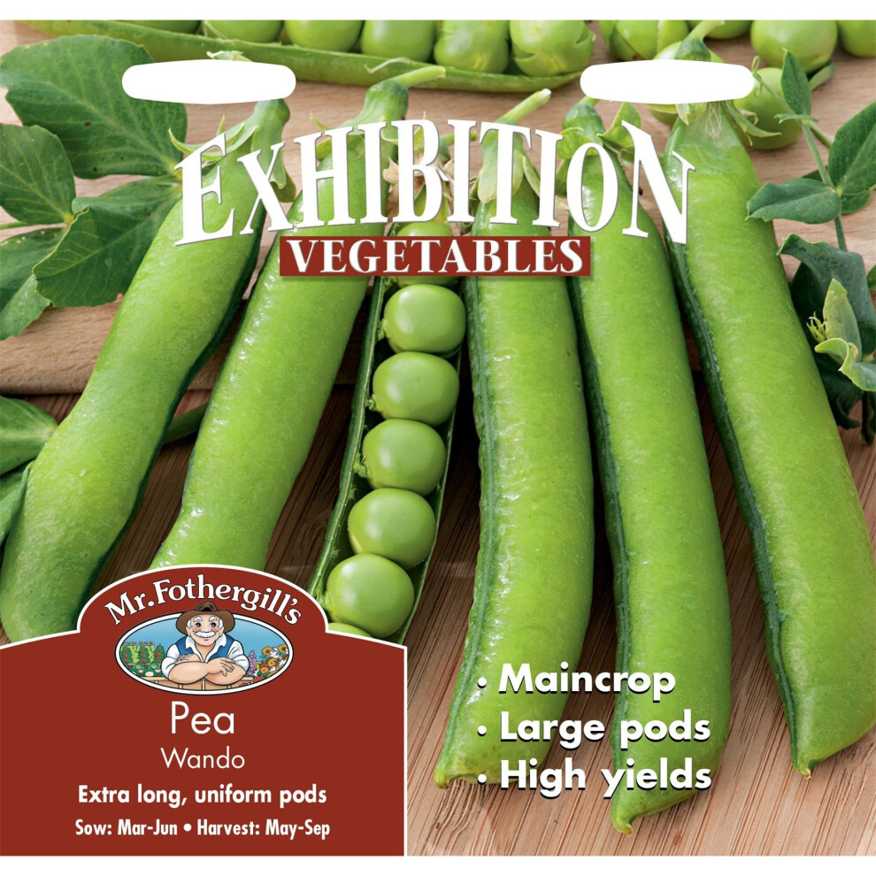Mr Fothergill's - Pictorial Packet - Vegetable - Pea Wando - 200 Seeds