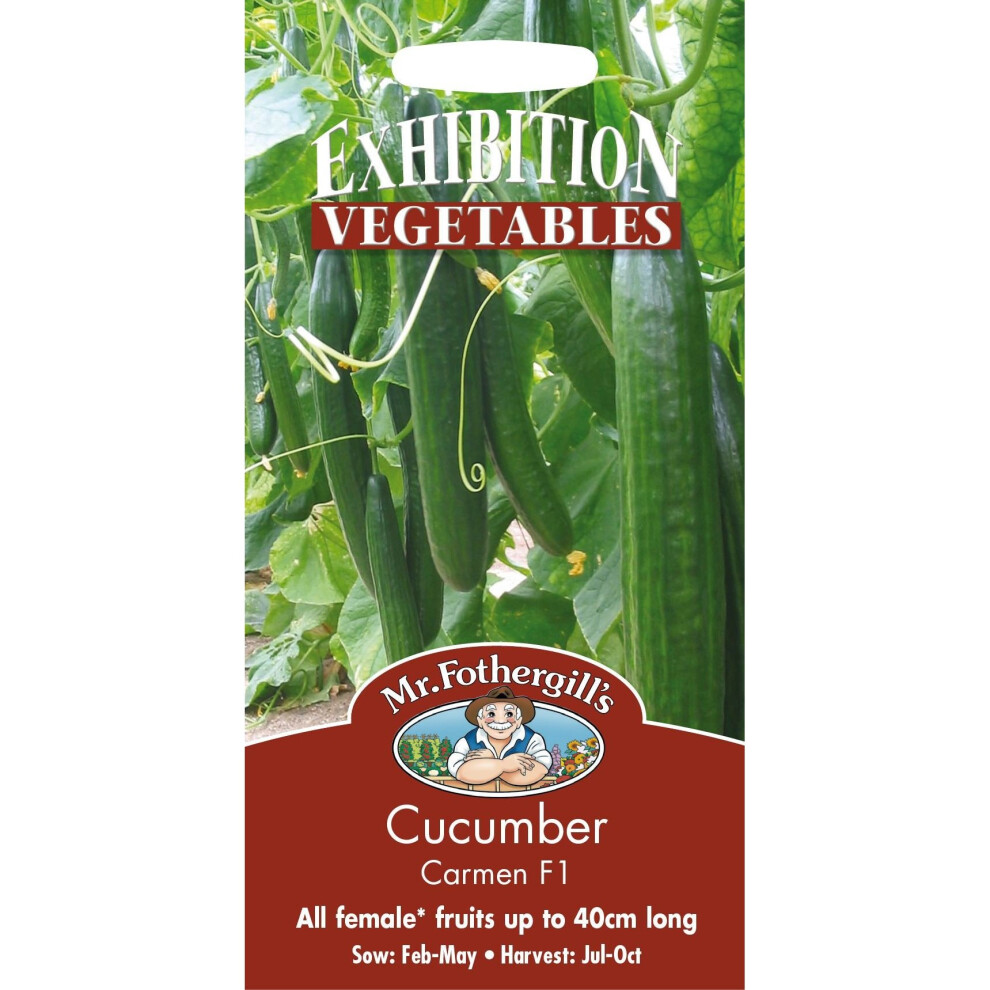 Mr Fothergill's - Pictorial Packet - Vegetable - Cucumber Carmen F1 - 5 Seeds