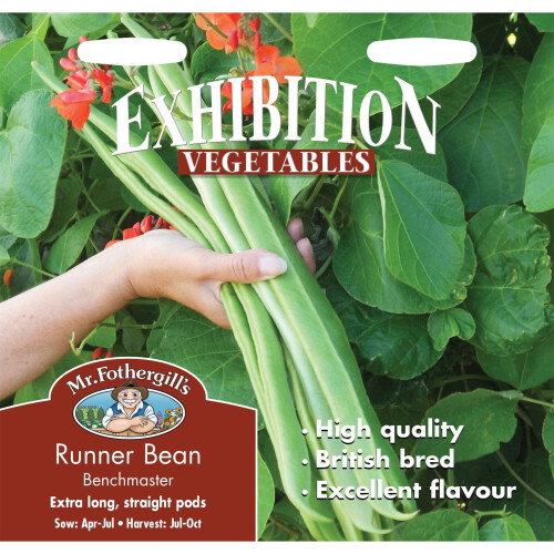 Mr Fothergills - Pictorial Packet - Vegetable - Runner Bean Benchmaster ...