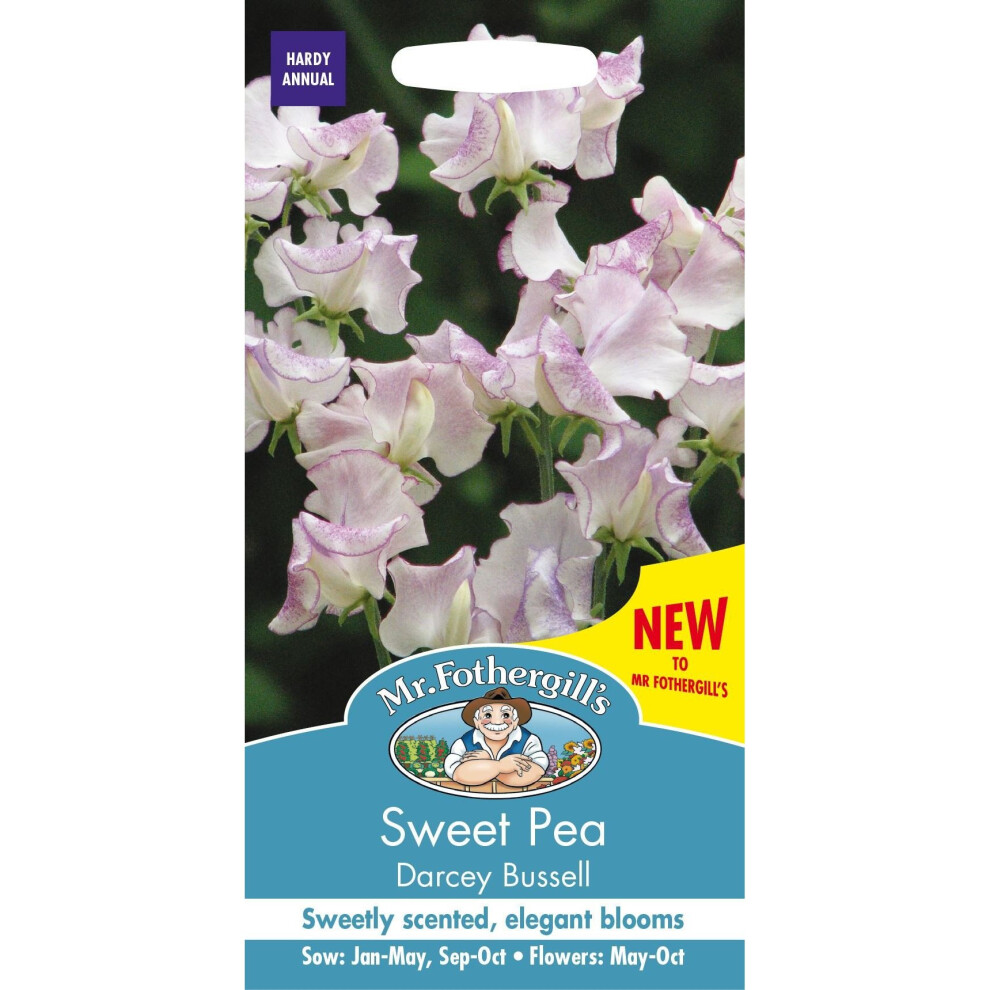 Mr Fothergills - Pictorial Packet - Flower - Sweet Pea Darcey Bussell - 20 Seeds