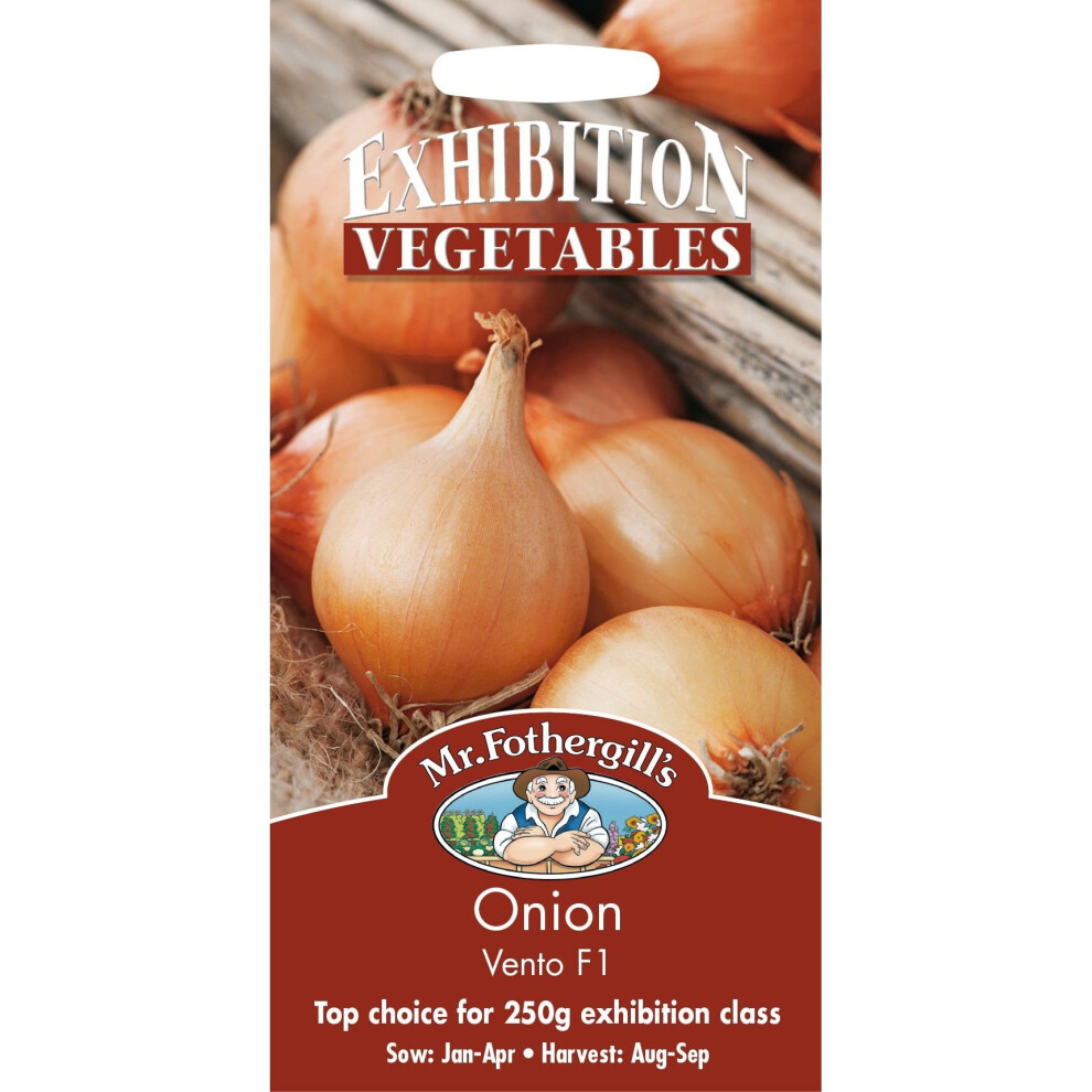 Mr Fothergills - Pictorial Packet - Vegetable - Onion Vento F1 - 100 Seeds