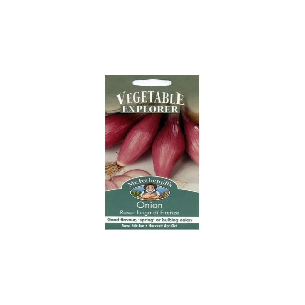 Mr Fothergills - Pictorial Packet - Vegetable - Spring Onion Rosea Lunga de Firenze - 350 Seeds