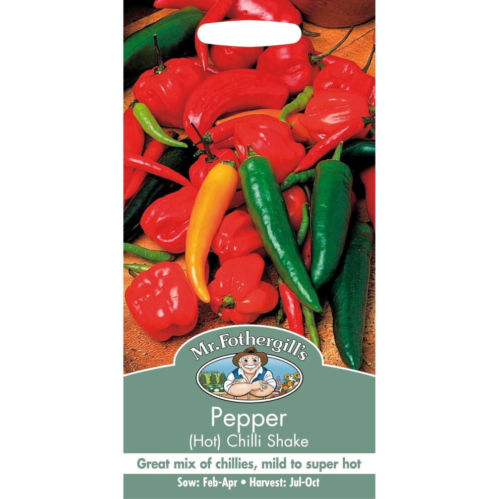 Mr Fothergill's - Pictorial Packet - Vegetable - Pepper Hot Chilli Shake - 30 Seeds