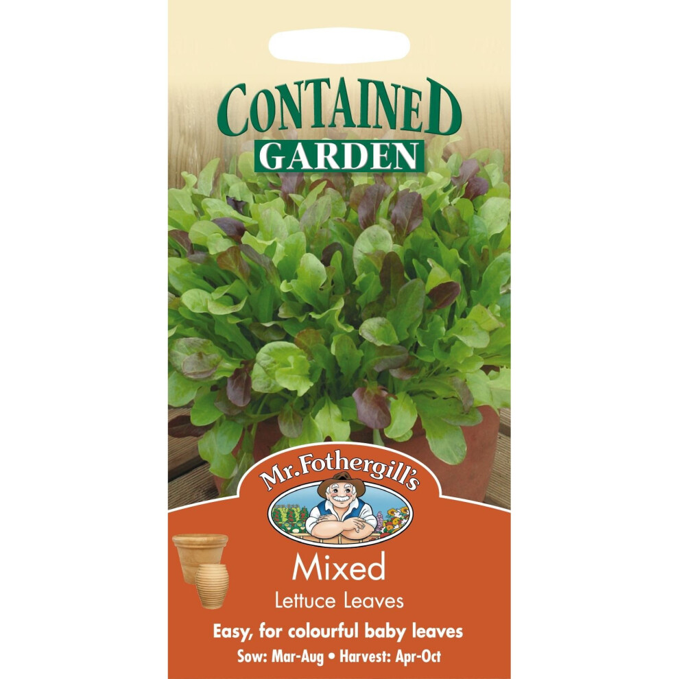 Mr Fothergills - Pictorial Packet - Vegetable - Lettuce Leaves Mixed - 1200 Seeds