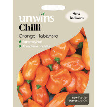 Unwins Pictorial Packet - Pepper (Chilli) Orange Habanero - 10 Seeds