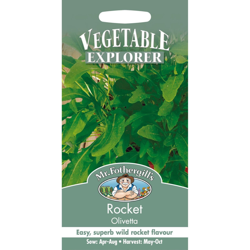 Mr Fothergill's - Pictorial Packet - Salad - Rocket Olivetta - 500 Seeds