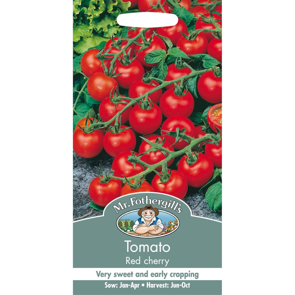 Mr Fothergill's - Pictorial Packet - Vegetable - Tomato Cherry - 50 Seeds Red