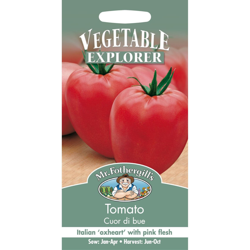 Mr Fothergills - Pictorial Packet - Vegetable - Tomato Cour di bue - 75 Seeds