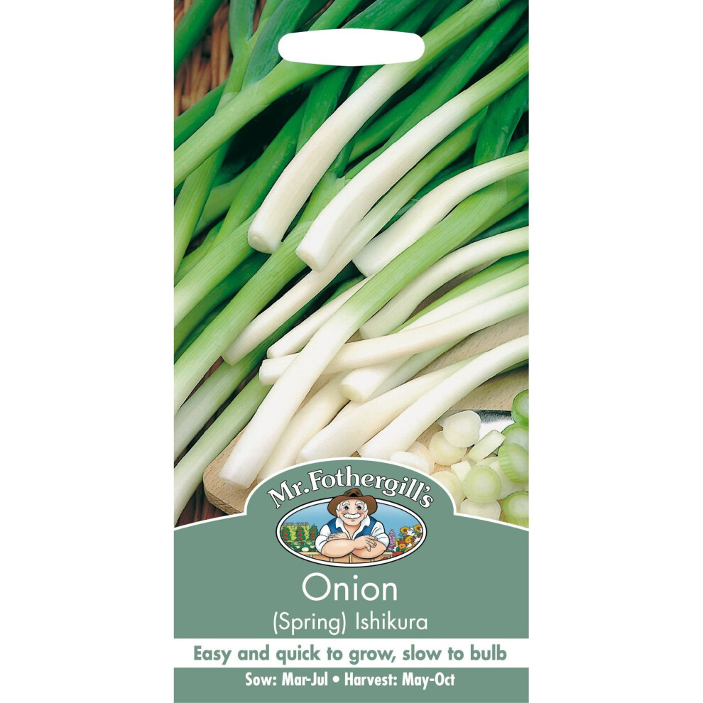 Mr Fothergill's - Pictorial Packet - Vegetable - Spring Onion Ishikura - 500 Seeds