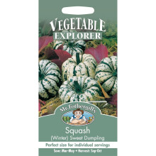 Mr Fothergills - Pictorial Packet - Vegetable - Winter Squash Sweet Dumpling - 20 Seeds