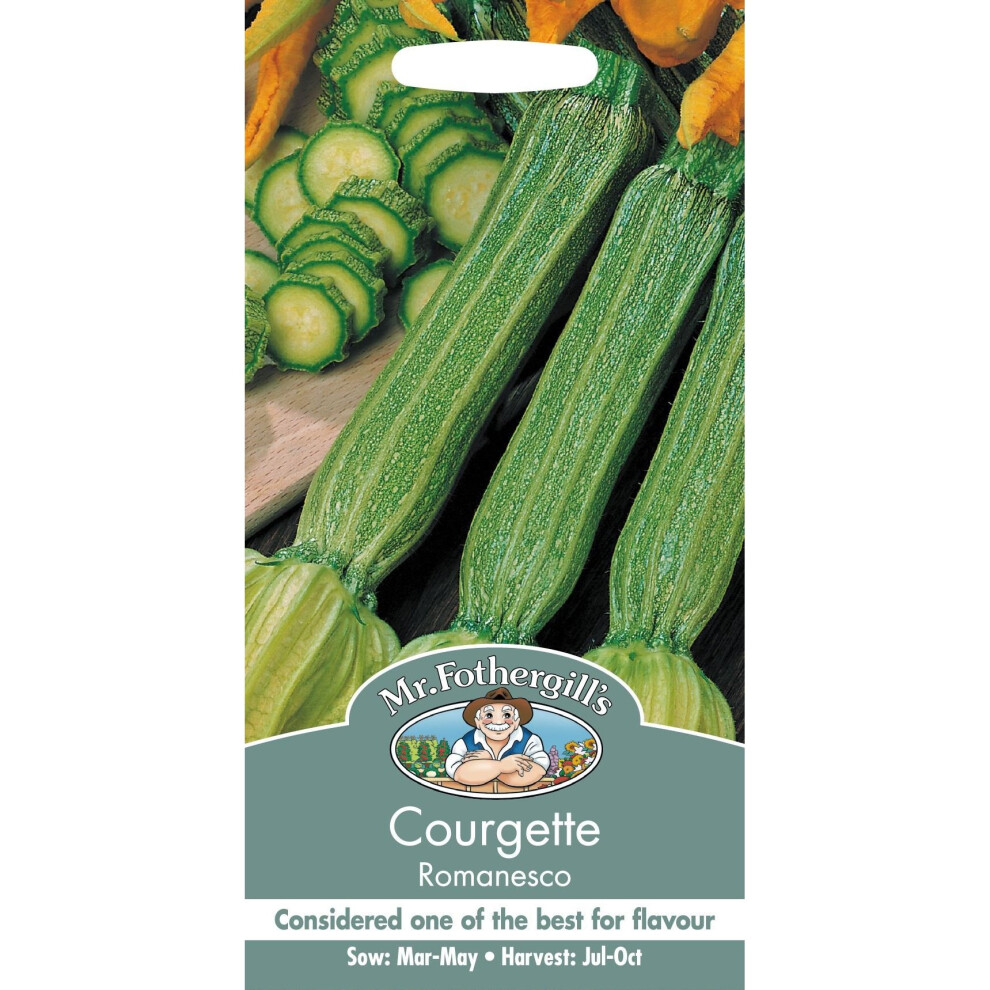 Mr Fothergill's - Pictorial Packet - Vegetable - Courgette Romanesco - 25 Seed