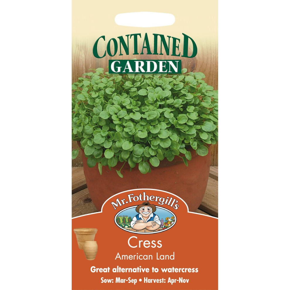 Mr Fothergill's - Pictorial Packet - Salad - Cress American Land 1000 Seeds