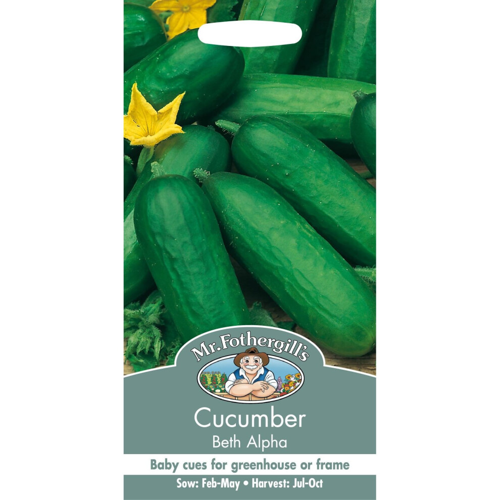 Mr Fothergill's - Pictorial Packet - Vegetable - Cucumber Beth Alpha - 40 Seeds