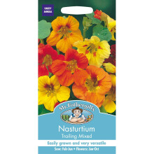 Mr Fothergills - Pictorial Packet - Flower - Nasturtium Trailing Mixed - 35 Seeds