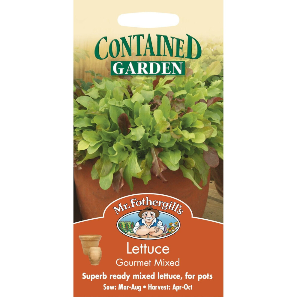 Mr Fothergills - Pictorial Packet - Vegetable - Lettuce Gourmet Mixed - 500 Seeds