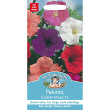 Mr Fothergills - Pictorial Packet - Flower - Petunia Confetti Mixed F2 - 750 Seeds