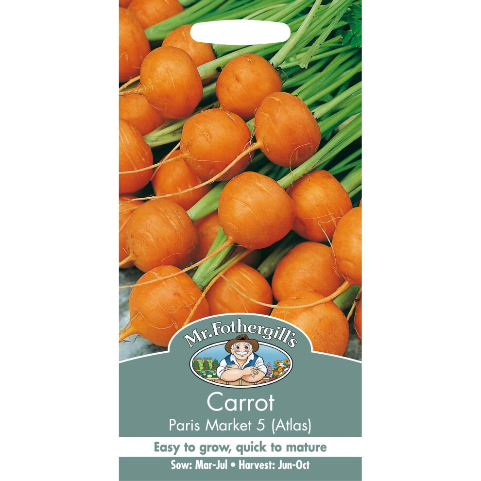 Mr Fothergill's - Pictorial Packet - Vegetable - Carrot - Paris Market 5 Atlas - 2000 Seeds