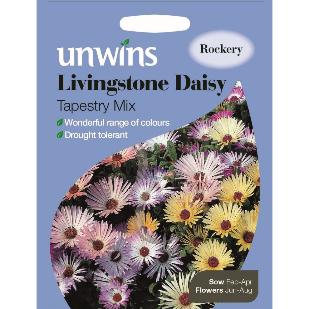 Unwins Grow Your Own Livingstone Daisy Tapestry Mix Flower Seeds
