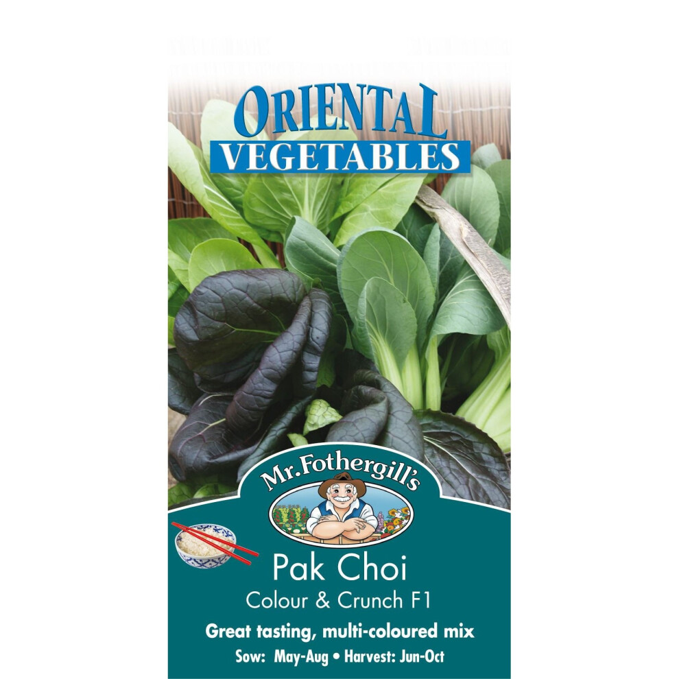 Mr Fothergill's - Pictorial Packet - Vegetable - Pak Choi Colour And Crunch F1 - 175 Seeds