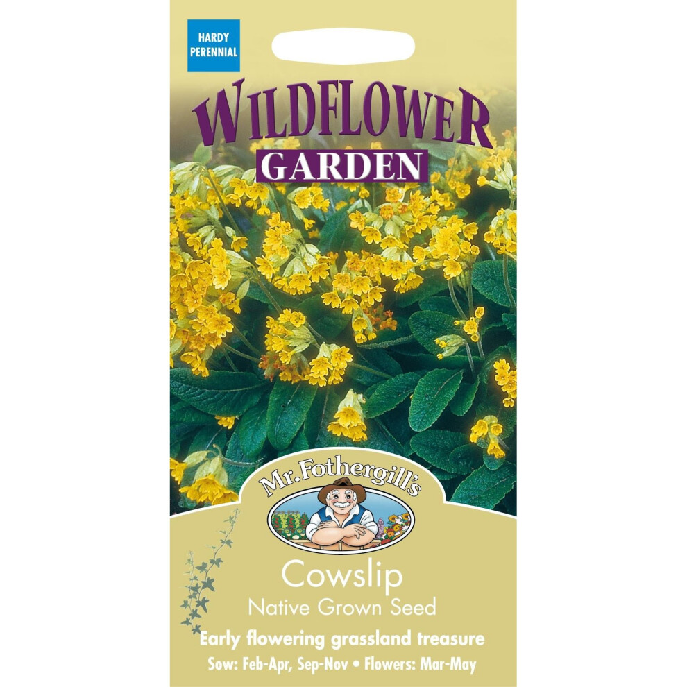 Mr Fothergills - Pictorial Packet - Wildflower - Cowslip - 75 Seeds