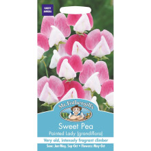 Mr Fothergills - Pictorial Packet - Flower - Sweet Pea Painted Lady (grandiflora) - 25 Seeds