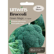 Unwins Grow Your Own Broccoli Green Magic F1 Vegetable Seeds