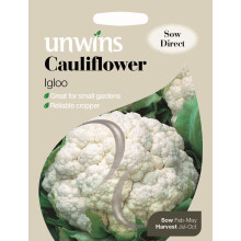 Unwins Grow Your Own Cauliflower Igloo July to October Vegetable Seeds