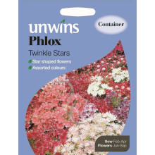 Unwins Pictorial Packet - Phlox Twinkle Stars - 200 Seeds