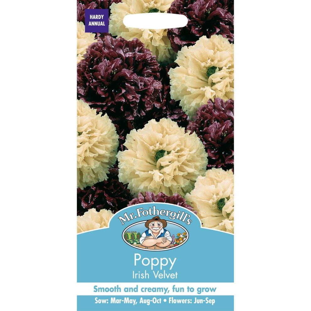 Mr Fothergill's - Pictorial Packet - Flower - Poppy Irish Velvet - 750 Seeds