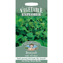 Mr Fothergills - Pictorial Packet - Vegetable - Broccoli - Raab 60 Days - 500 Seeds
