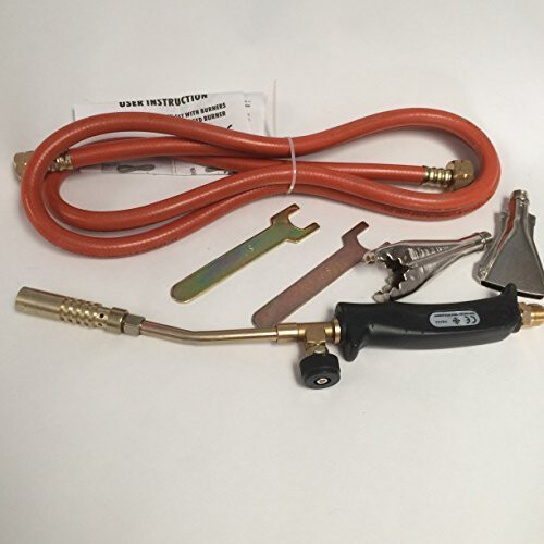 Gas Torch Burner 2m Hose Regulator Roofer Plumber Weed Kit Propane Butane on OnBuy