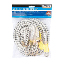 Bluespot 6 Pce 90cm Bungee Cord Set