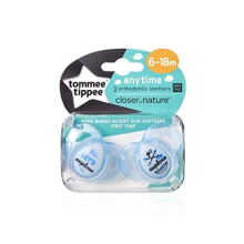 Tommee Tippee Anytime Girl Soothers 6-18m