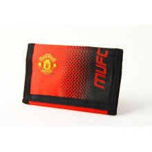 Manchester United FC Wallet - Fade Design with Touch Fastening, Nylon, Officially Licensed 13956
