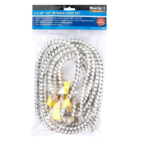 BlueSpot Bluespot 6 Pce 120cm Bungee Cord Set