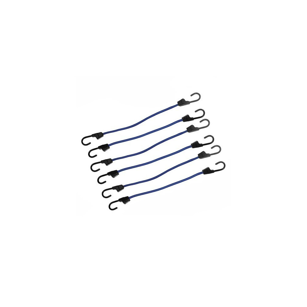 400mm Pack Of 6 Bungee Cords