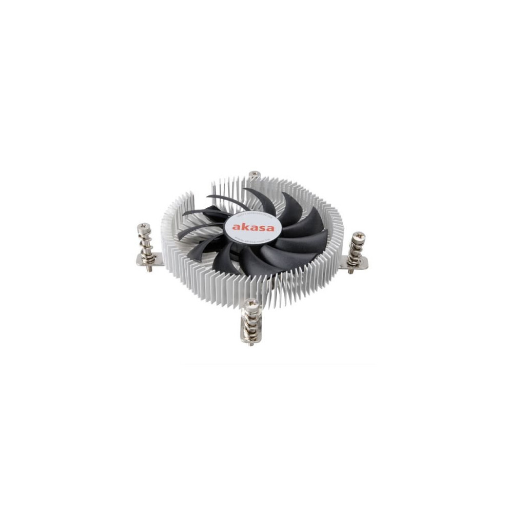 Akasa Ak- Ak-Cc7129bp01 Ultra Compact Heatsink And Fan, 775, 115X, Pwm Fan, 21Mm High 4710614533905