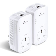 TP-LINK (TL-PA8010P KIT V2) AV1300 GB Powerline Adapter Kit, AC Pass Through