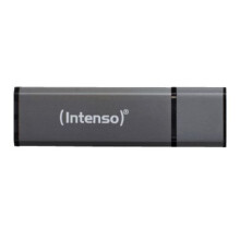 Intenso 16GB USB 2.0 Memory Pen, Alu Line, Anthracite