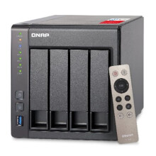 QNAP (TS-451+-2G) 4-Bay High Performance NAS Enclosure (No Drives), Transcoding, Quad Core CPU, 4GB DDR3, 512MB Flash