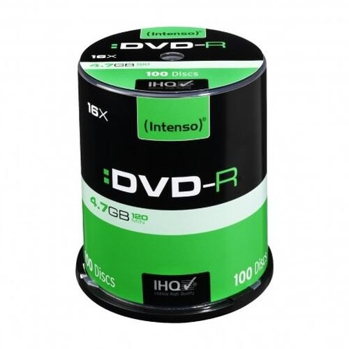 DVD-R 16x 4,7 GB - INTENSO - Eixo de 100
