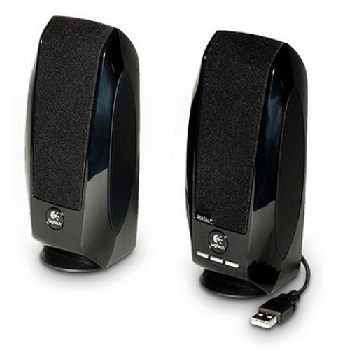 Logitech Logitech S150 2.0 Digital Speaker System, 5W RMS, Black, USB, Brown Box