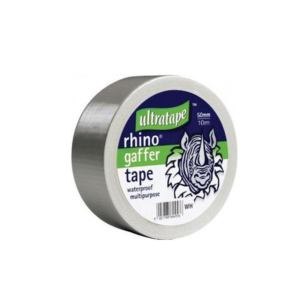 Ultratape 50mm X 10m Rhino Gaffer Cloth Tapes - Silver
