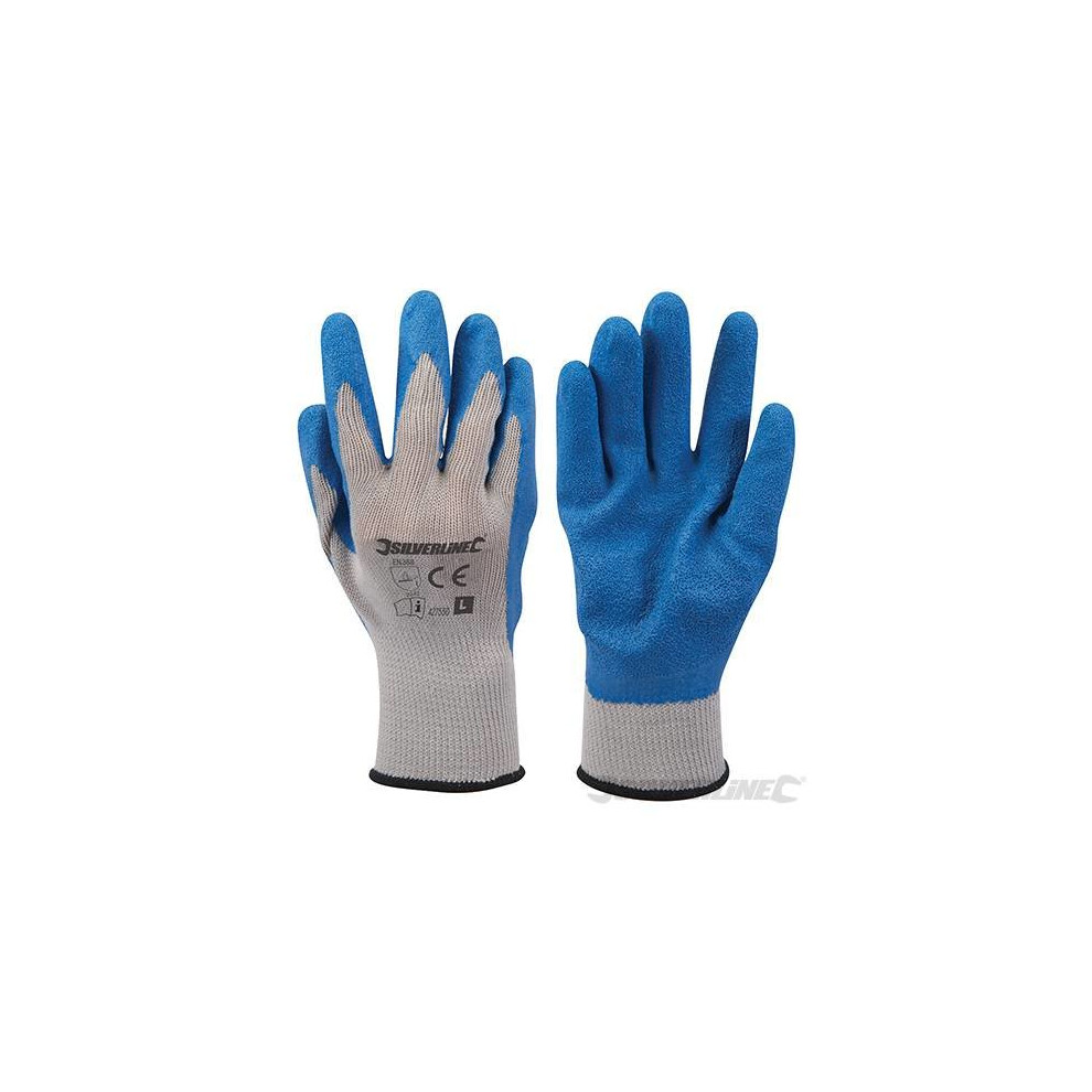 Silverline Rubber Builders Gloves Large